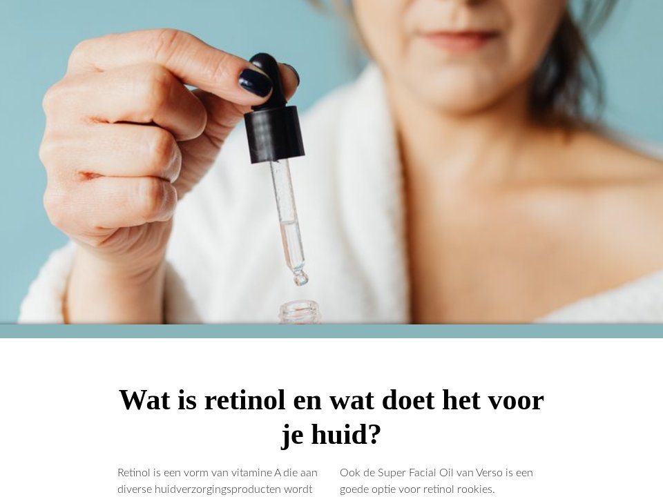 Wat is retinol en wat doet het voor je huid? - Skins Cosmetics